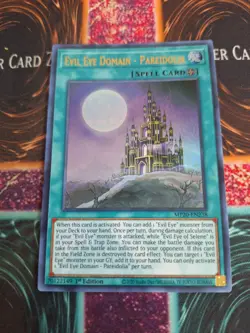 Yugioh Evil Eye Domain - Pareidolia MP20-EN238 Ultra Rare 1st Edition Near Mint - Image 1