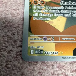 Pokemon Marshadow Full Art Holo Illustration Rare 90 HP 146/132 Me01 English - Image 2