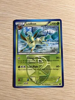 Pokemon TCG Leafeon 11/116 Team Plasma Freeze 11/116 Nonholo - Image 1