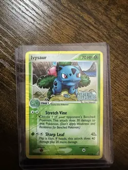 Pokemon: EX Crystal Guardians - Ivysaur Reverse Holofoil (DAMAGED) - Image 1