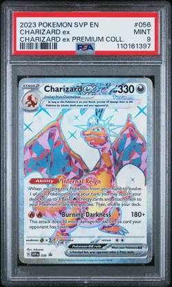 2023 POKEMON SVP EN-SV BLACK STAR PROMO #056 CHARIZARD EX PSA 9 - Image 1