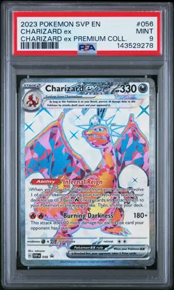 2023 POKEMON SVP EN-SV BLACK STAR PROMO #056 CHARIZARD EX PSA 9 - Image 1