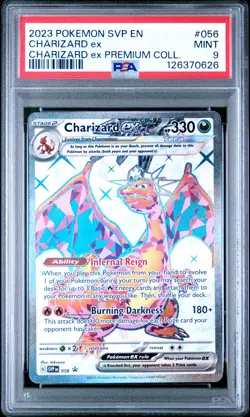2023 POKEMON SVP EN-SV BLACK STAR PROMO #056 CHARIZARD EX PSA 9 - Image 1