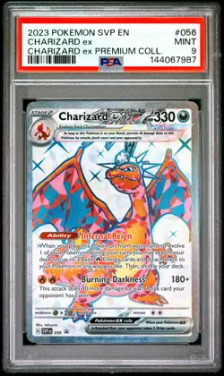2023 POKEMON SVP EN-SV BLACK STAR PROMO #056 CHARIZARD EX PSA 9 - Image 1