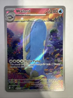 Pokemon TCG Wailord 162/159 Illustration Rare Journey Together - Image 1