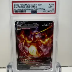 2022 Pokemon Black Star Promo - SWSH261 UPC Charizard VMAX Full Art - PSA 9 MINT - Image 1