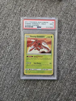 2017 Pokemon Sun & Moon Shining Legends Shining Genesect Holo PSA 9 - Image 1