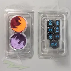 Pokemon TCG Phantasmal Flames Accessory Bundle - EX Dice + Burn & Poison Counter - Image 1