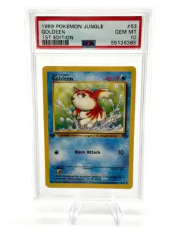 PSA 10 GEM MINT 💎 1999 POKEMON JUNGLE 1ST EDITION - GOLDEEN #53 ENGLISH - Image 1