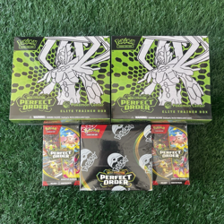 Pokemon Center Perfect Order 2 PC ETB, 1-Booster Box, 2 Booster Bundles IN HAND - Image 1