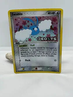Pokemon Swablu 79/107 Deoxys Reverse Holo Stamped - Image 1