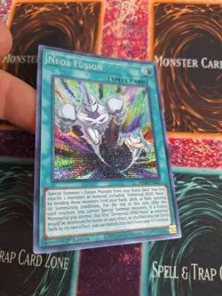 Yugioh Neos Fusion MP20-EN027 Prismatic Secret Rare 1st Edition Near Mint - Image 2