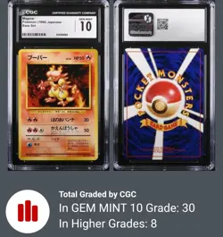 CGC 10 Magmar #126 Japanese Base Set 1996 Pokemon - Image 1