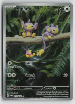 Aipom 211/182 Illustration Rare Paradox Rift Pokemon NM - Image 1