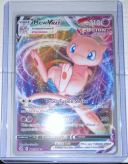 Pokemon Mew VMAX Fusion Strike Ultra Rare 114/264 World Championship 2023 - Image 1