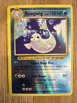 Dewgong Pokemon XY - Evolutions 29/108 Rare Reverse Holo DMG - Image 1