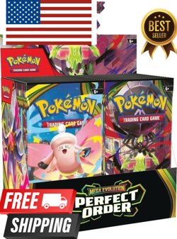 Pokemon Mega Evolution Perfect Order Booster Box Sealed ships 5/30 - Image 1