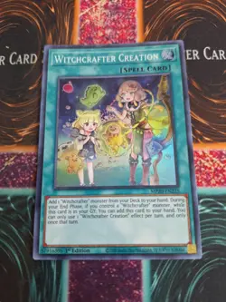 Yugioh Witchcrafter Creation MP20-EN225 Super Rare 1st Edition Near Mint - Image 1