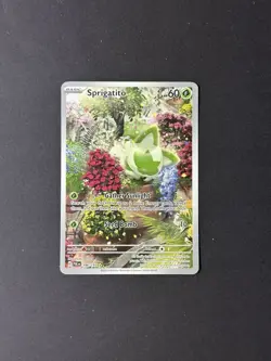 Pokemon Sprigatito 196/193 Sv02: Paldea Evolved Illustration Rare Holo - Image 1