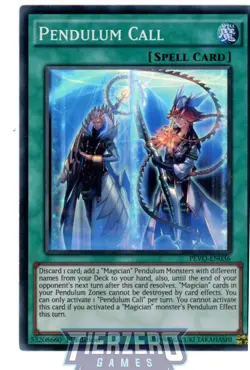 Yugioh Pendulum Call PEVO EN036 Super Rare 1st Edition Near Mint - Image 1