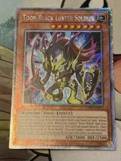 Yugioh Toon Black Luster Soldier RA03-EN272 Platinum Secret Rare - Image 1