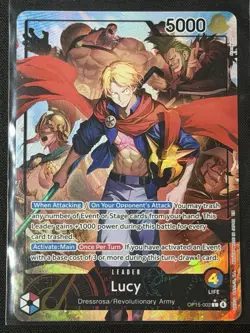 One Piece TCG OP15 Red/Blue Lucy Leader Alt Art English Near Mint - Image 1