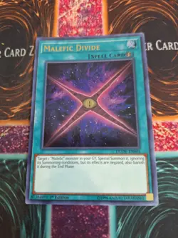 Yugioh Malefic Divide DUOV-EN044 Ultra Rare 1st Edition Near Mint - Image 1