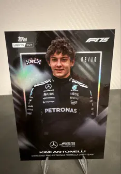 2025 Topps Lights Out F1 - Drivers Andrea Kimi Antonelli (RC) /10 - Image 1