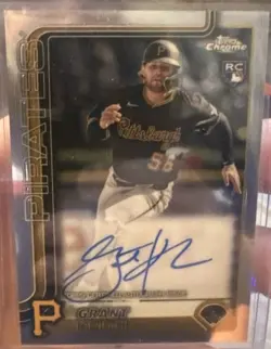 2025 Topps Chrome - Rookie Autographs Grant Koch #RA-GKO (AU, RC) - Image 1