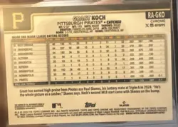 2025 Topps Chrome - Rookie Autographs Grant Koch #RA-GKO (AU, RC) - Image 2