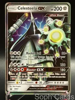 Pokemon Celesteela GX - SM67 Holo Promo LP - Image 1