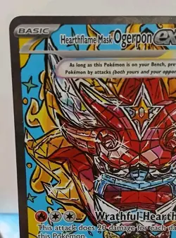 Hearthflame Mask Ogerpon ex 148/131 Prismatic Evolutions Holo SIR NEAR MINT - Image 3