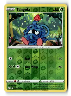 Pokemon Card Tangela Reverse Holo LP Crown Zenith 004/159 - Image 1