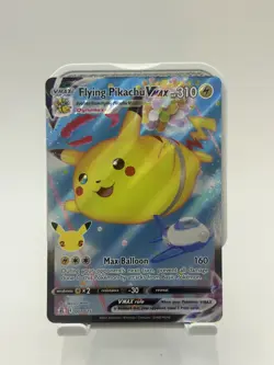 Flying Pikachu VMAX 007/025 Holo Rare VMAX Celebrations Pokemon TCG LP Card - Image 1