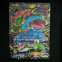Venusaur EX XY 123 JUMBO Black Star Promo FullArt Holo Card Near Mint Condition - Image 1