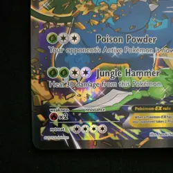 Venusaur EX XY 123 JUMBO Black Star Promo FullArt Holo Card Near Mint Condition - Image 2