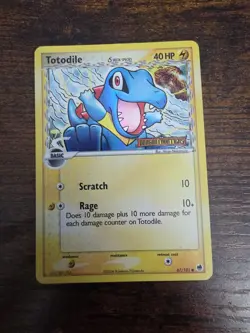 Pokemon TCG Totodile Card 67/101 EX Dragon Frontiers Delta Stamped Holo #PKA1 - Image 1