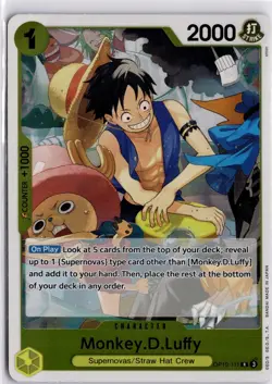 OP10-111 Monkey.D.Luffy Foil Rare English One Piece TCG Card OP10 Royal Blood - Image 3