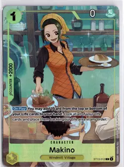 Makino ST13-012 Alternate Art Promo One Piece Best Selection Vol. 3 Trading Card - Image 3
