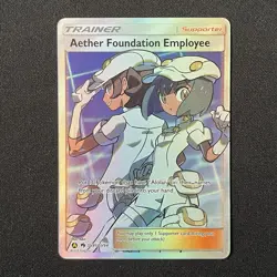 Aether Foundation Employee SV81/SV94 Hidden Fates Shiny Vault Pokemon Card - Image 2