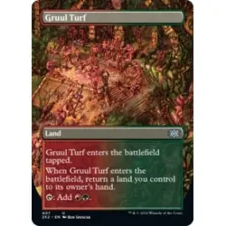 Gruul Turf (borderless) X4 M/NM Magic: The Gathering MTG Double Masters 2022 - Image 1