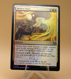 Molten Note | 204 | Foil | Uncommon | Strixhaven | MTG | Store Promo Eligible - Image 1