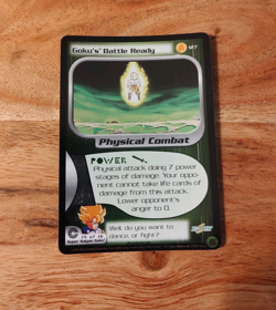 Goku's Battle Ready 127 Dragon Ball Z TCG Card Foil DBZ Score 2002 Super Saiyan - Image 1