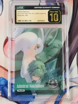 Azur Lane Clear Card Collection Vol. 3 No. 62 Admiral Nakhimov CGC 10 Pristine - Image 1