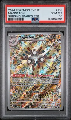 Pokemon Magneton SVP 159 ITA Black Star Promo PSA 10 set Scintille Folgoranti IT - Image 1
