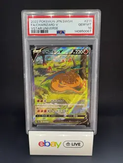 PSA 10 Charizard V 211/172 SAR FA s12a Vstar Universe Japanese Pokemon Card 2022 - Image 1