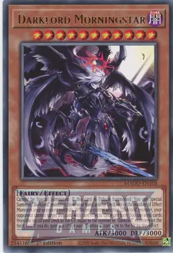 Yugioh Darklord Morningstar MAGO-EN105 Rare 1st Edition NM/LP - Image 1