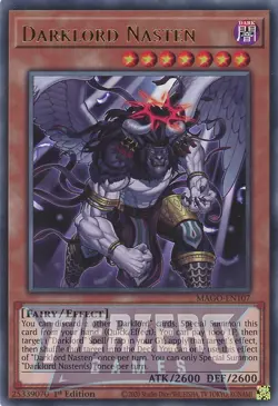 Yugioh Darklord Nasten MAGO-EN107 Rare 1st Edition NM/LP - Image 1