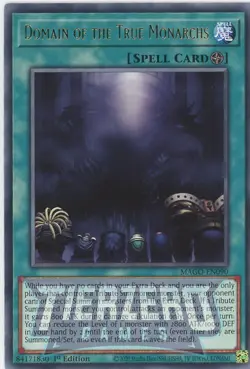 Yugioh Domain of the True Monarchs MAGO-EN090 Rare 1st Edition NM/LP - Image 1