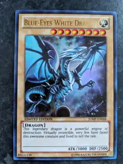 Yu-Gi-Oh Blue-Eyes White Dragon JUMP-EN068 LIMITED EDITION - Image 1